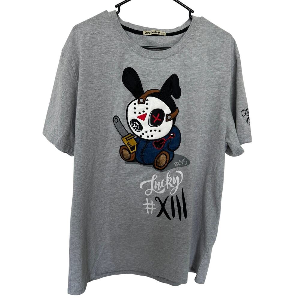 Lucky Charm Graphic Tee Horror Cartoon